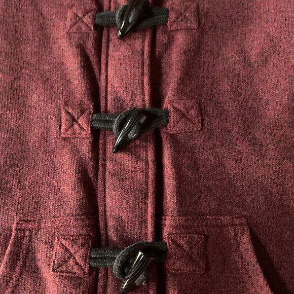 Renu Bruzer Womens Large Sweater Dark Red Zipper And Fasteners‎ - Picture 5 of 11